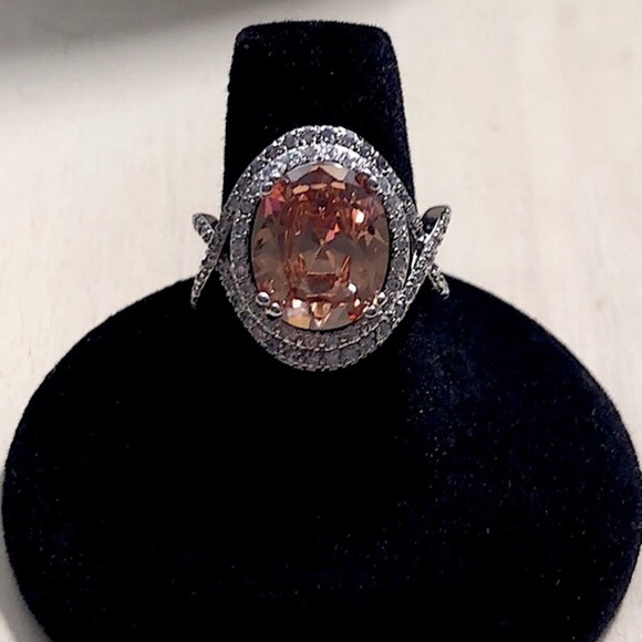 NWT Beautiful Citrine 925 Silver Ring - Picture 2 of 6